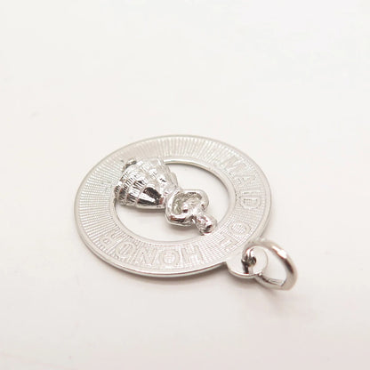 925 Sterling Silver Vintage "Maid of Honor" Wedding Pendant