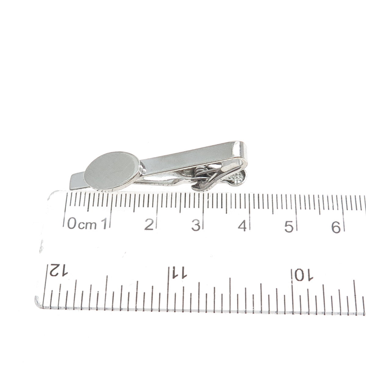 SWANK 925 Sterling Silver Vintage Engravable Tie Clip