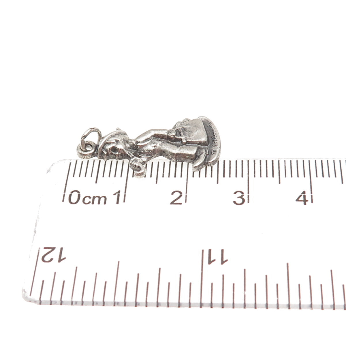 Goebel 925 Sterling Silver Vintage 1990 Merry Wanderer M.I. Hummel Mini Pendant