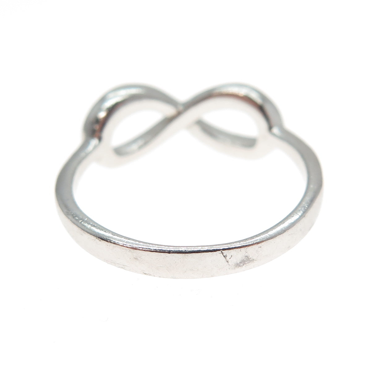 925 Sterling Silver Vintage Infinity Ring Size 6.25