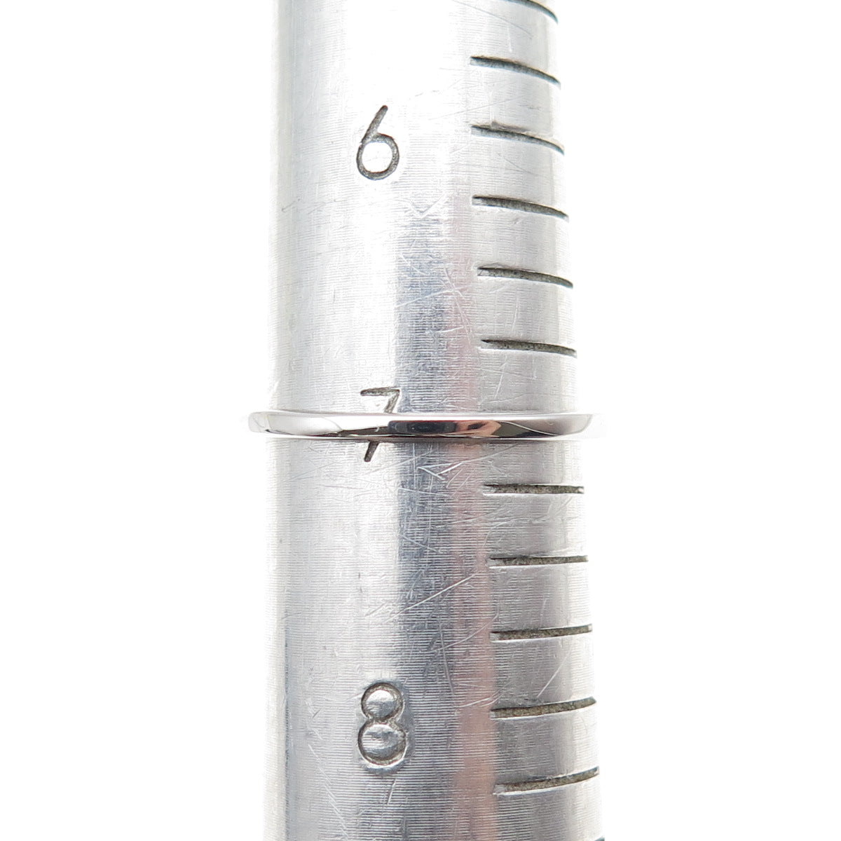 925 Sterling Silver Round-Cut C Z Engagement Ring Size 7