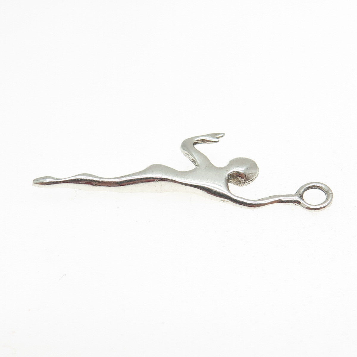 925 Sterling Silver Vintage 1983 CJG London Modernist Dancer Charm Pendant