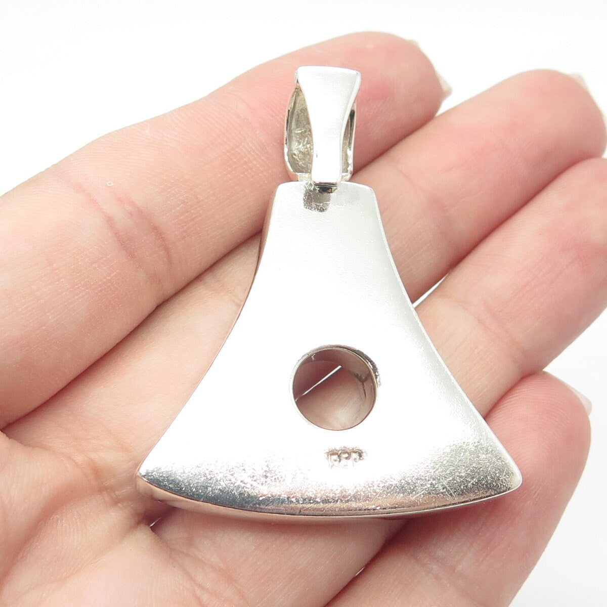 950 Silver Vintage Modernist Pendant
