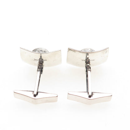 925 Sterling Silver Vintage Chinese King Oxidized Cufflinks