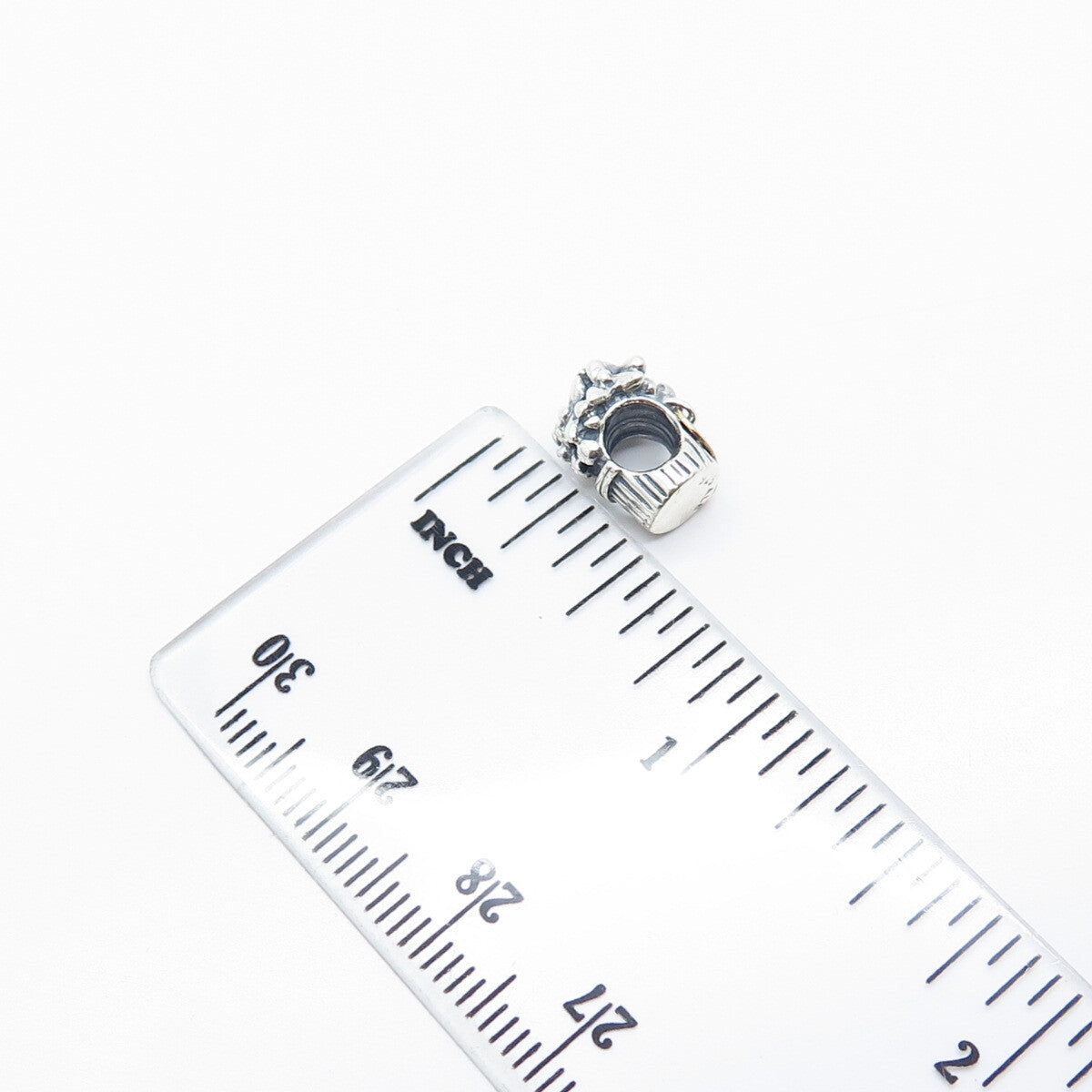 925 Sterling Silver / Gold Pandora ''Love'' Flower Pot Bead Charm
