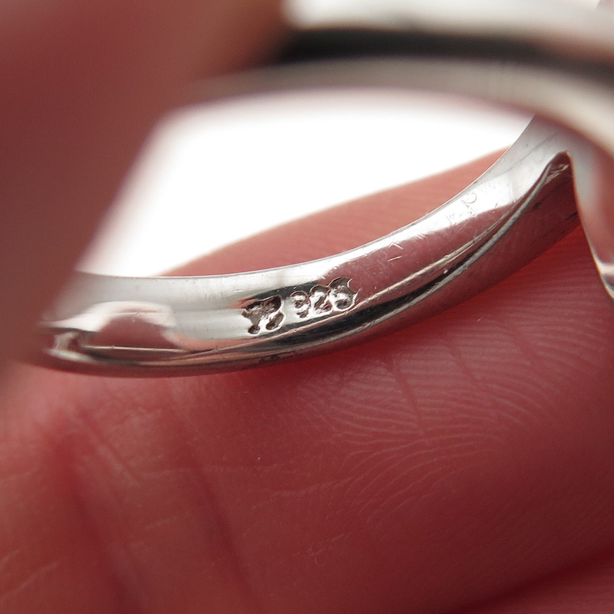 925 Sterling Silver Real Pearl Bypass Ring Size 10.25