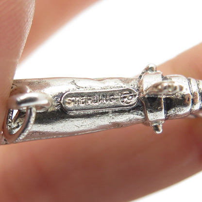 925 Sterling Silver Vintage Cowboy Charm Pendant