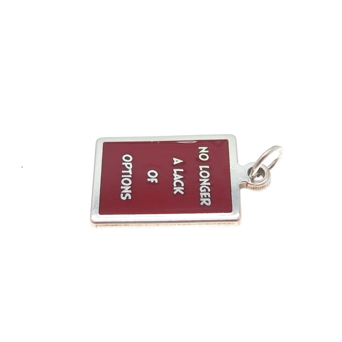 925 Sterling Silver Enamel No Longer A Lack Of Options Minimalist Charm Pendant