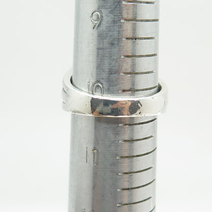 925 Sterling Silver Princess-Cut Lab-Created Sapphire White Topaz Ring Size 10.5