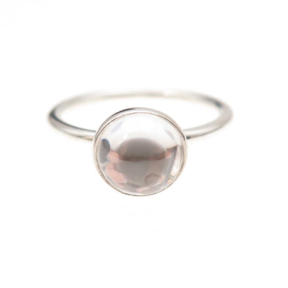 Pandora 925 Sterling Silver Clear Crystal Poetic Droplet Ring Size 6.75