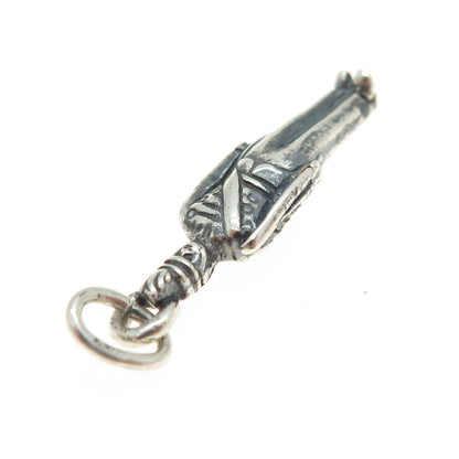 925 Sterling Silver Antique Art Deco Royal Guard 3D Pendant