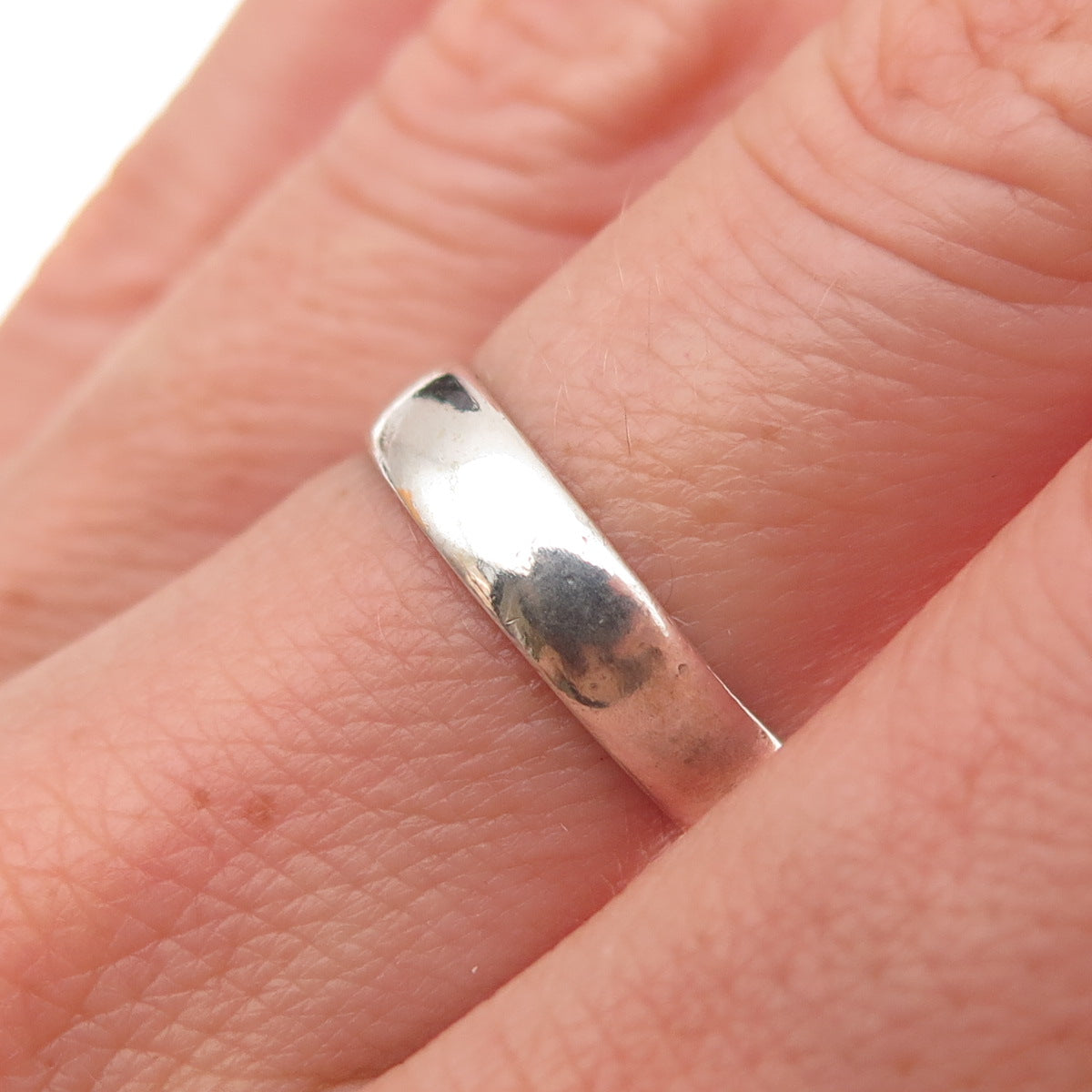 Bell Trading Post 925 Sterling Silver Vintage Classic Wedding Band Ring Size 6.5
