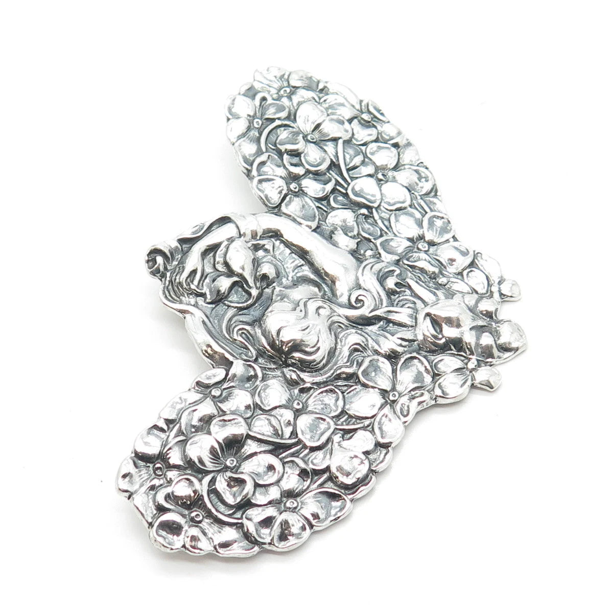925 Sterling Silver Vintage Metropolitan Museum of Art Girl Pin Brooch/Pendant