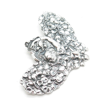 925 Sterling Silver Vintage Metropolitan Museum of Art Girl Pin Brooch/Pendant