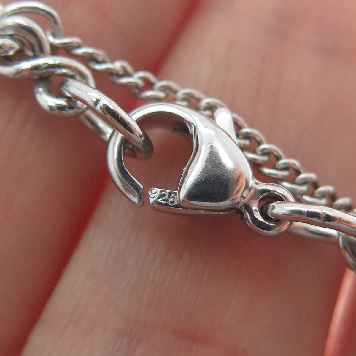 JAMES AVERY 925 Sterling Silver Vintage Holy Spirit Pill Box Charm Bracelet 7"