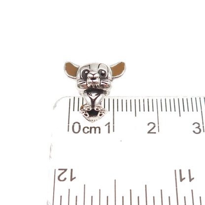 Pandora & Disney 925 Sterling Silver The Lion King Simba Slide Bead Charm