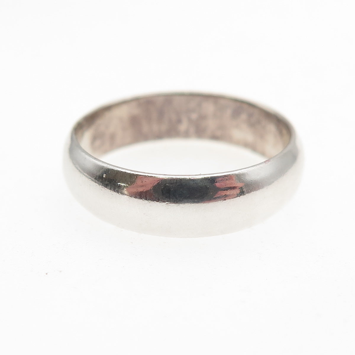 925 Sterling Silver Vintage Classic Wedding Band Ring Size 6.25