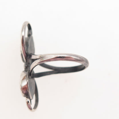 Thomas Lee Navajo Old Pawn Sterling Silver Vintage Southwestern MOP Ring Size 4