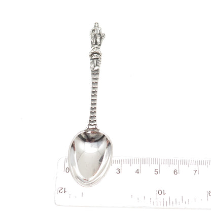 George Aldwinckle 925 Sterling Silver Antique 1862 London Apostle Coffee Spoon