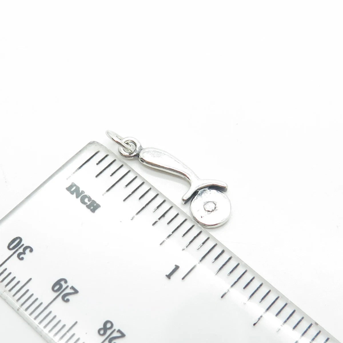 925 Sterling Silver Old Stock Pizza Knife Charm Pendant