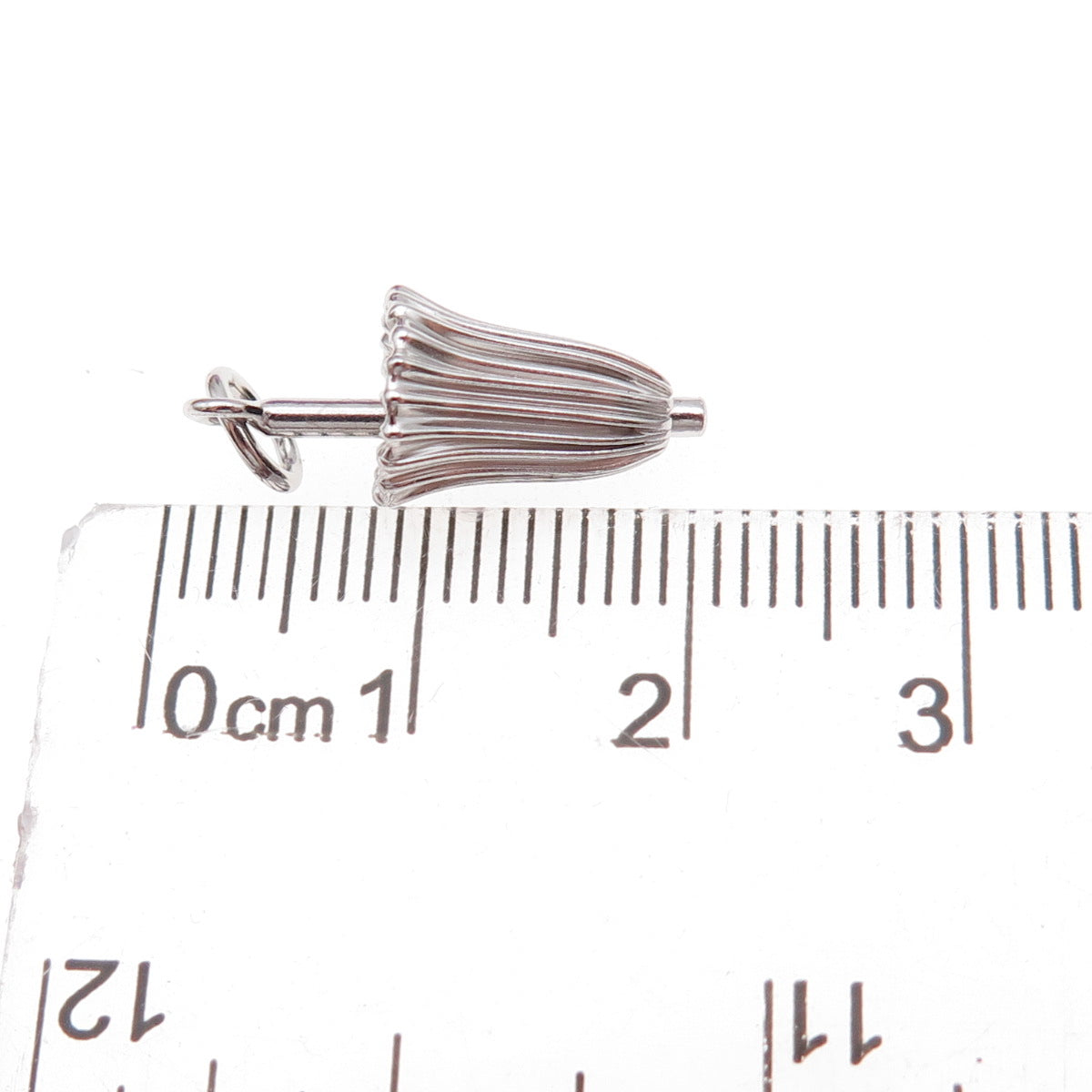 Art's Elegance 925 Sterling Silver Vintage Umbrella Oxidized 3D Charm Pendant