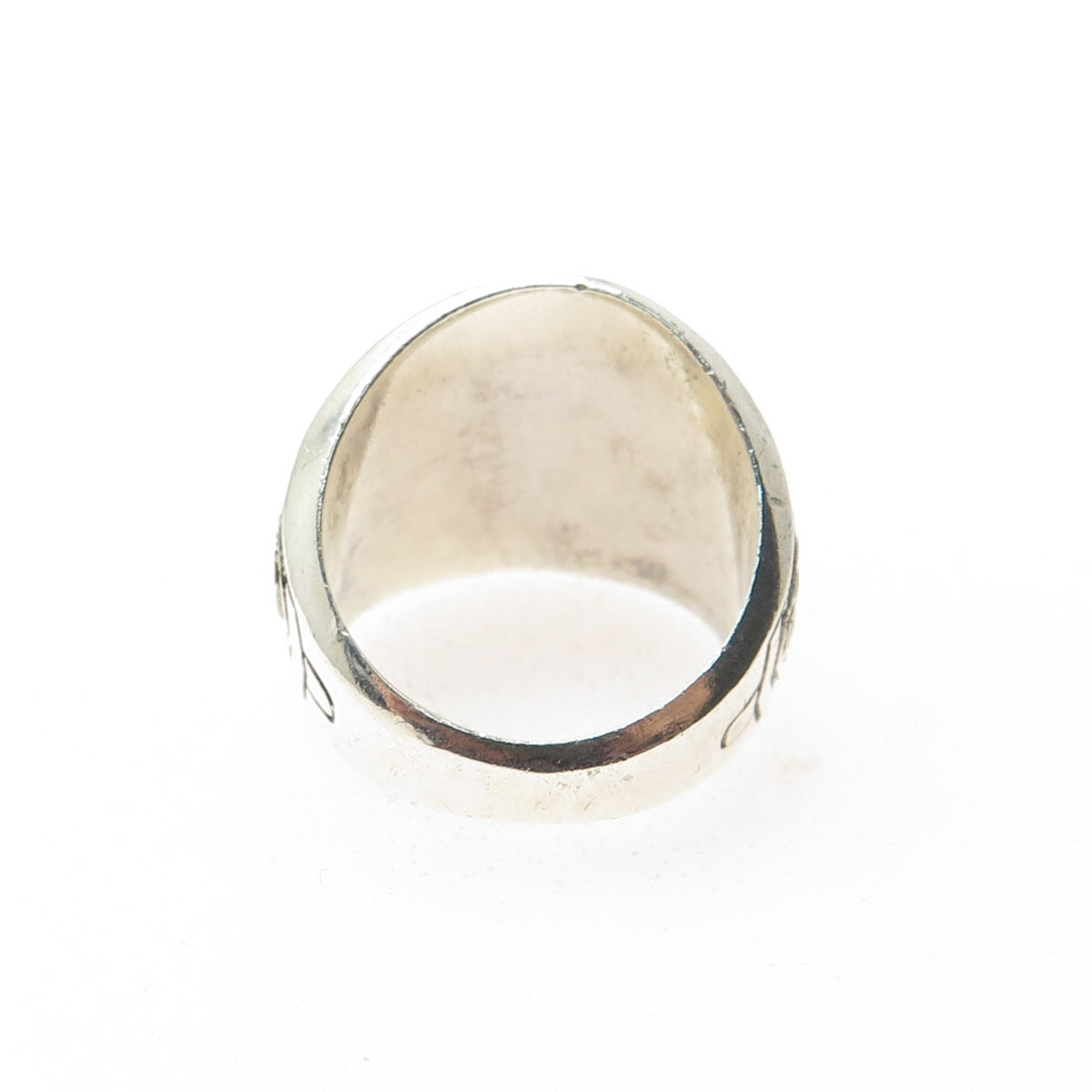 REED 925 Sterling Vintage 2001 Lab-Created Sapphire Armstrong School Ring Size 7