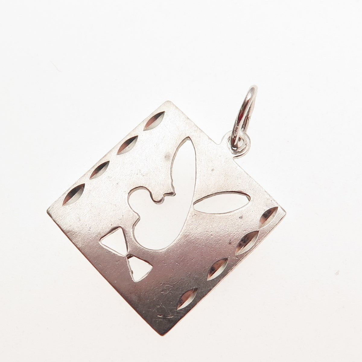 925 Sterling Silver Vintage Rabbit Mini Charm Pendant