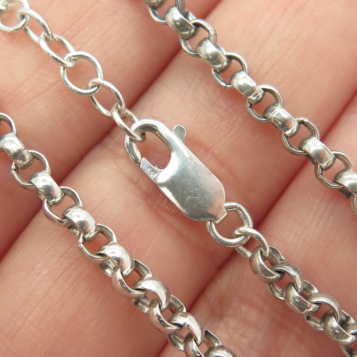925 Sterling Silver Vintage "Rejoice The Strength of Mind & Spirit" Necklace 18"