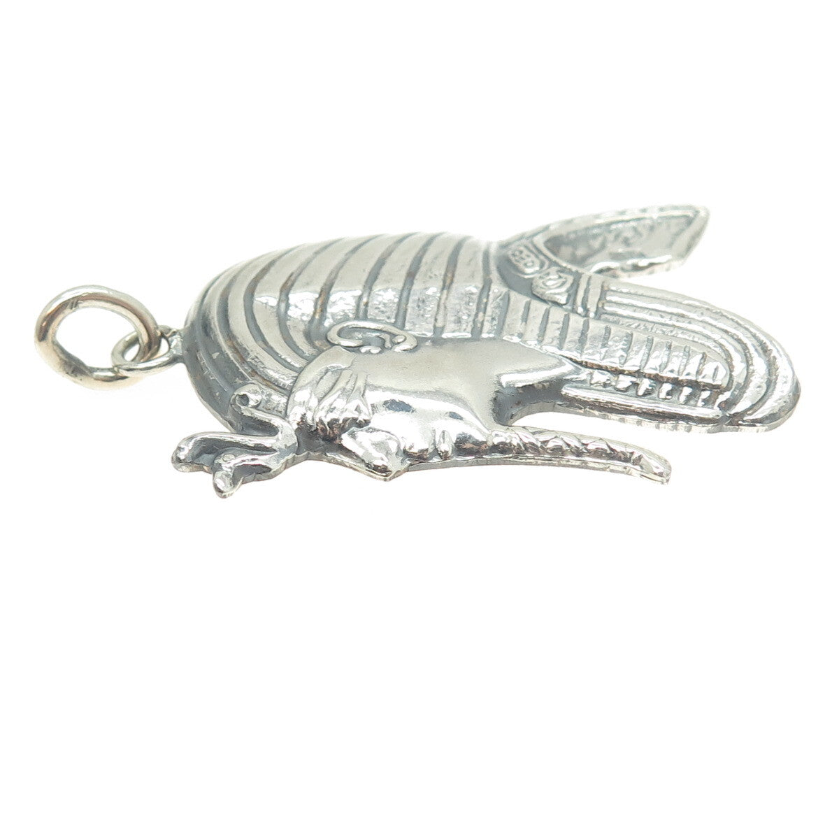 925 Sterling Silver Vintage Egyptian Pharaoh Pendant