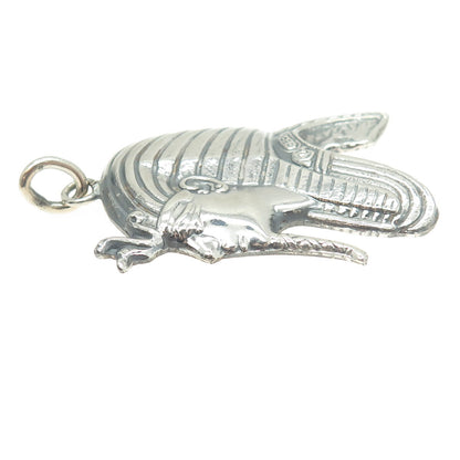 925 Sterling Silver Vintage Egyptian Pharaoh Pendant