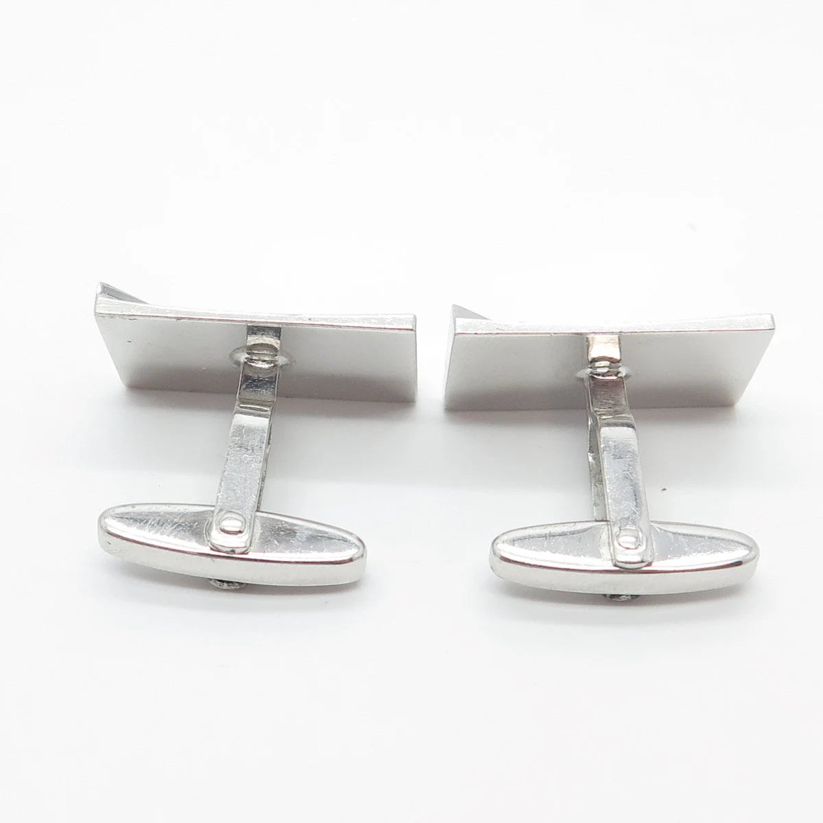 835 Silver Vintage Rectangle Cufflinks