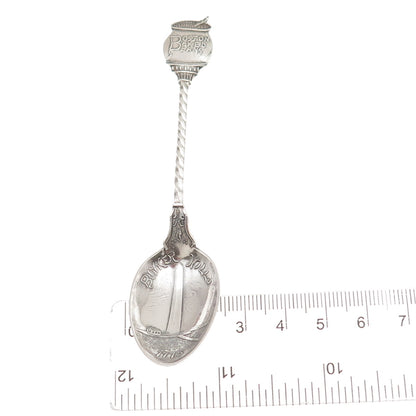 George E. Homer 925 Sterling Antique Art Deco Boston Baked Beans Coffee Spoon