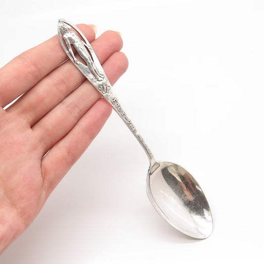 925 Sterling Silver Antique Charles M. Robbins States & Cities Michigan Spoon