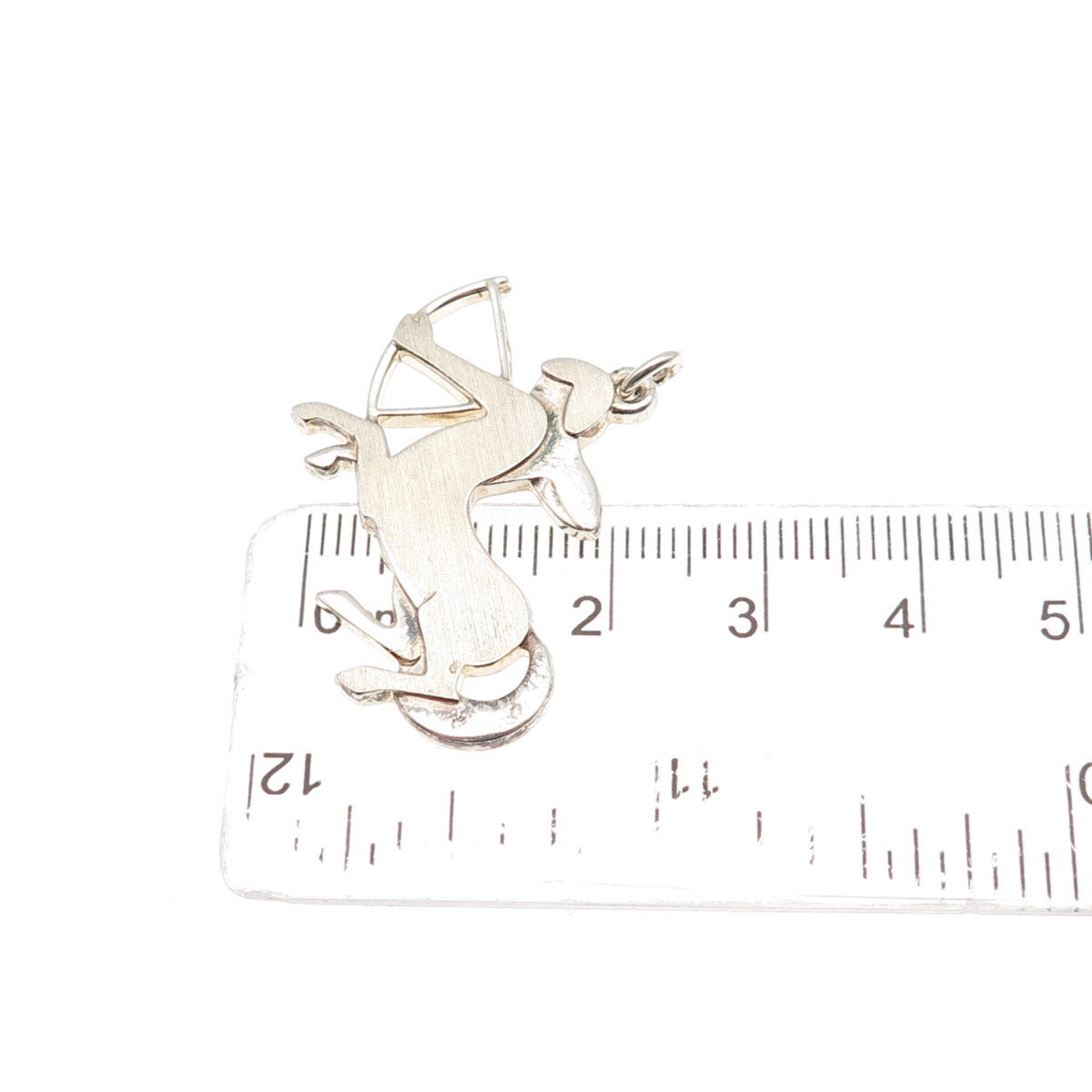 925 Sterling Silver Vintage Sagittarius Zodiac Sign Charm Pendant