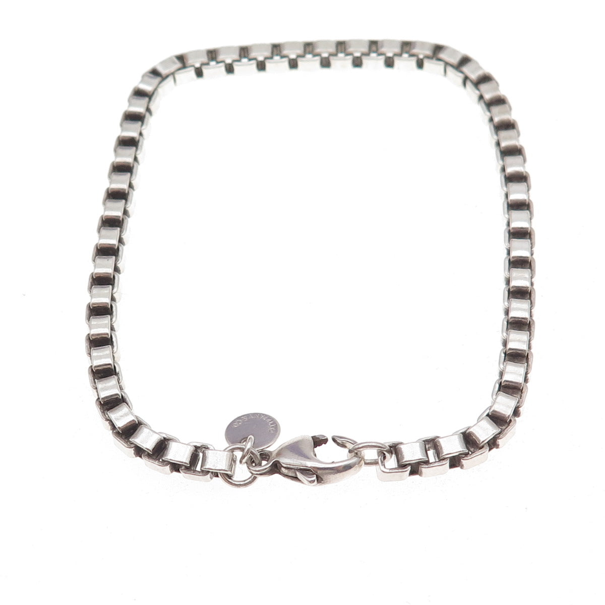 Tiffany & Co. 925 Sterling Silver Vintage Venetian Link Bracelet 7.75"