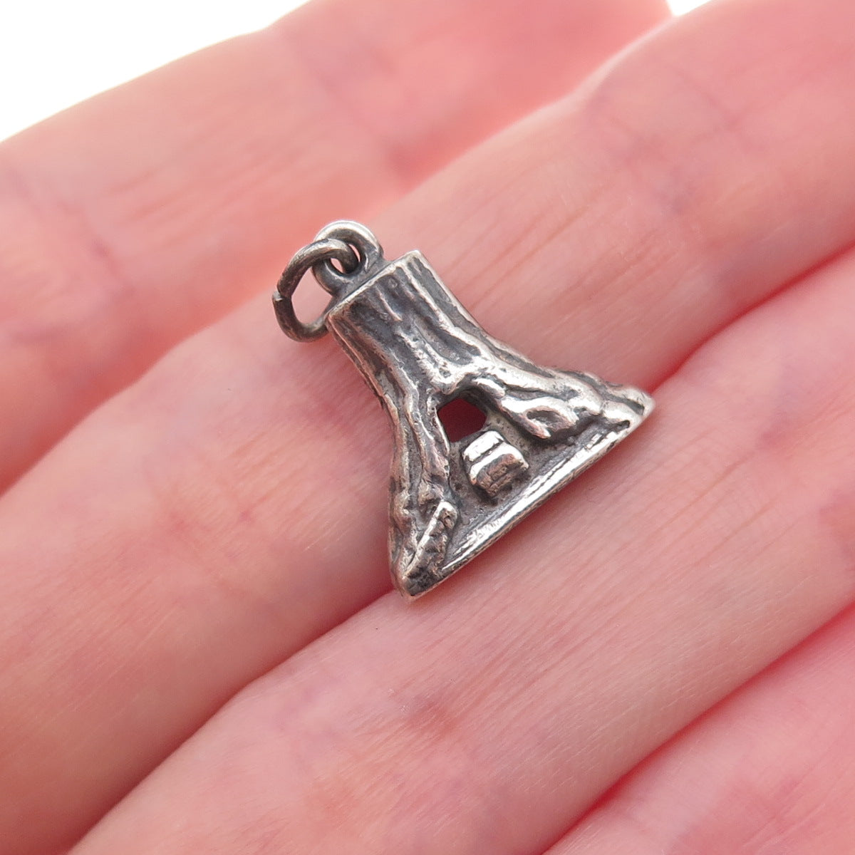 Bates & Klinke 925 Sterling Silver Vintage Wawona Tunnel Tree 3D Charm Pendant