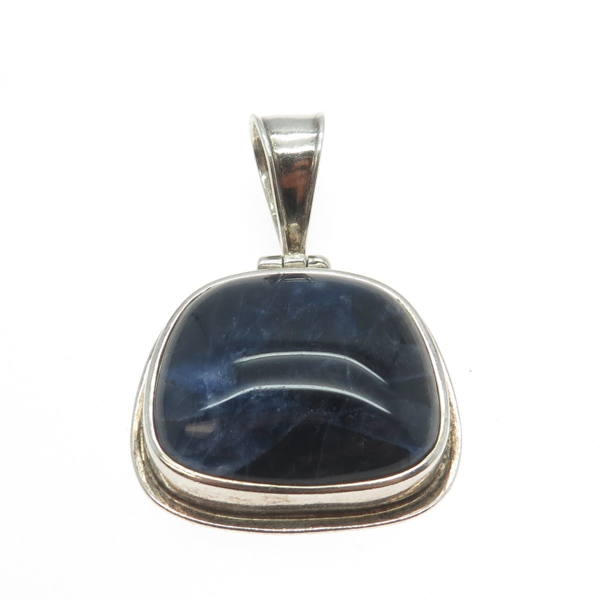 SILPADA 925 Sterling Silver Vintage Real Labradorite Gemstone Pendant