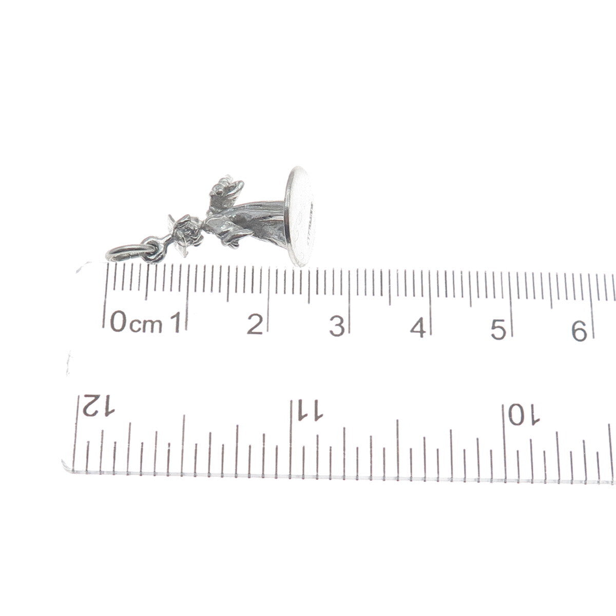 925 Sterling Silver Vintage Graduate Boy Minimalist 3D Charm Pendant