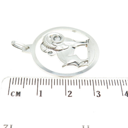 KREMENTZ 925 Sterling Silver Vintage Aries Zodiac Sign Pendant