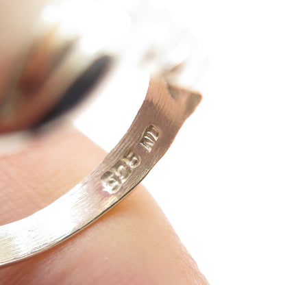 CHAPAL ZENRAY 925 Sterling Silver Vintage Modernist Infinity Ring Size 6