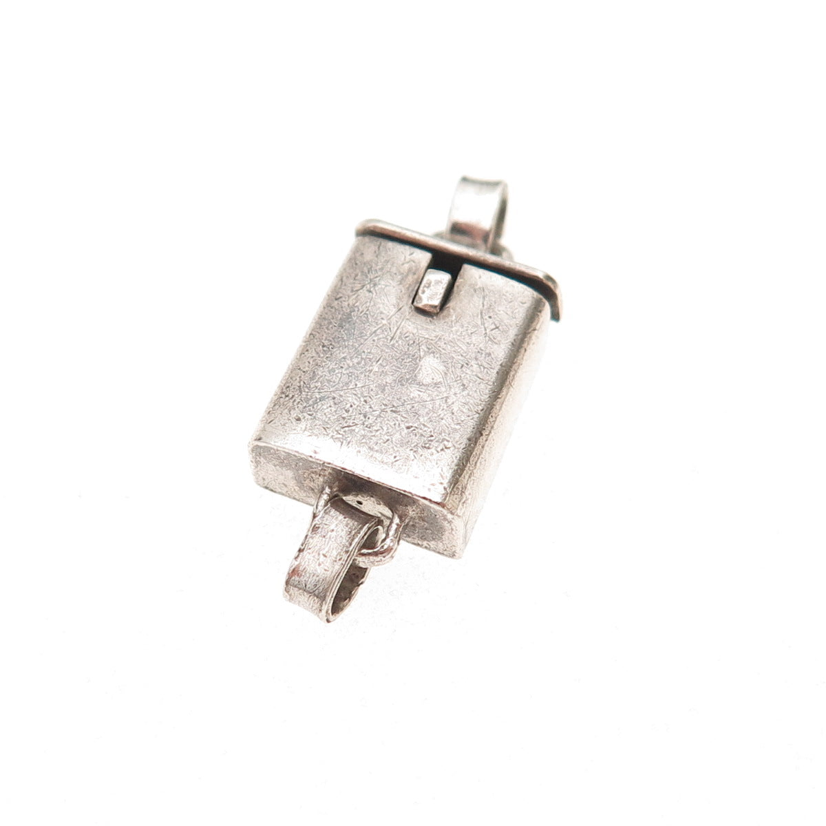 925 Sterling Silver Vintage Bracelet / Necklace Box Lock Clasp