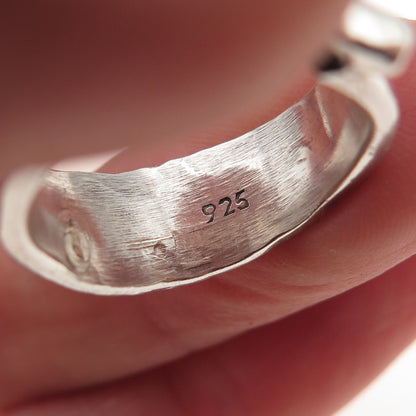 925 Sterling Silver Vintage Ichthys Religious Oxidized Ring Size 6