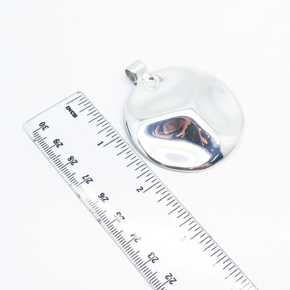 925 Sterling Silver Vintage Modernist Slide Pendant