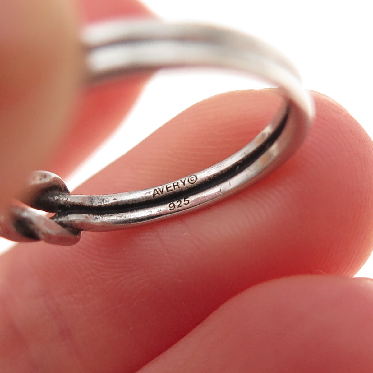 James Avery 925 Sterling Silver Vintage Love Knot Oxidized Ring Size 6