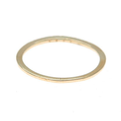 DBJ DEE BERKLE 925 Sterling Gold Plated Real Diamond Stackable Ring Size 9.25