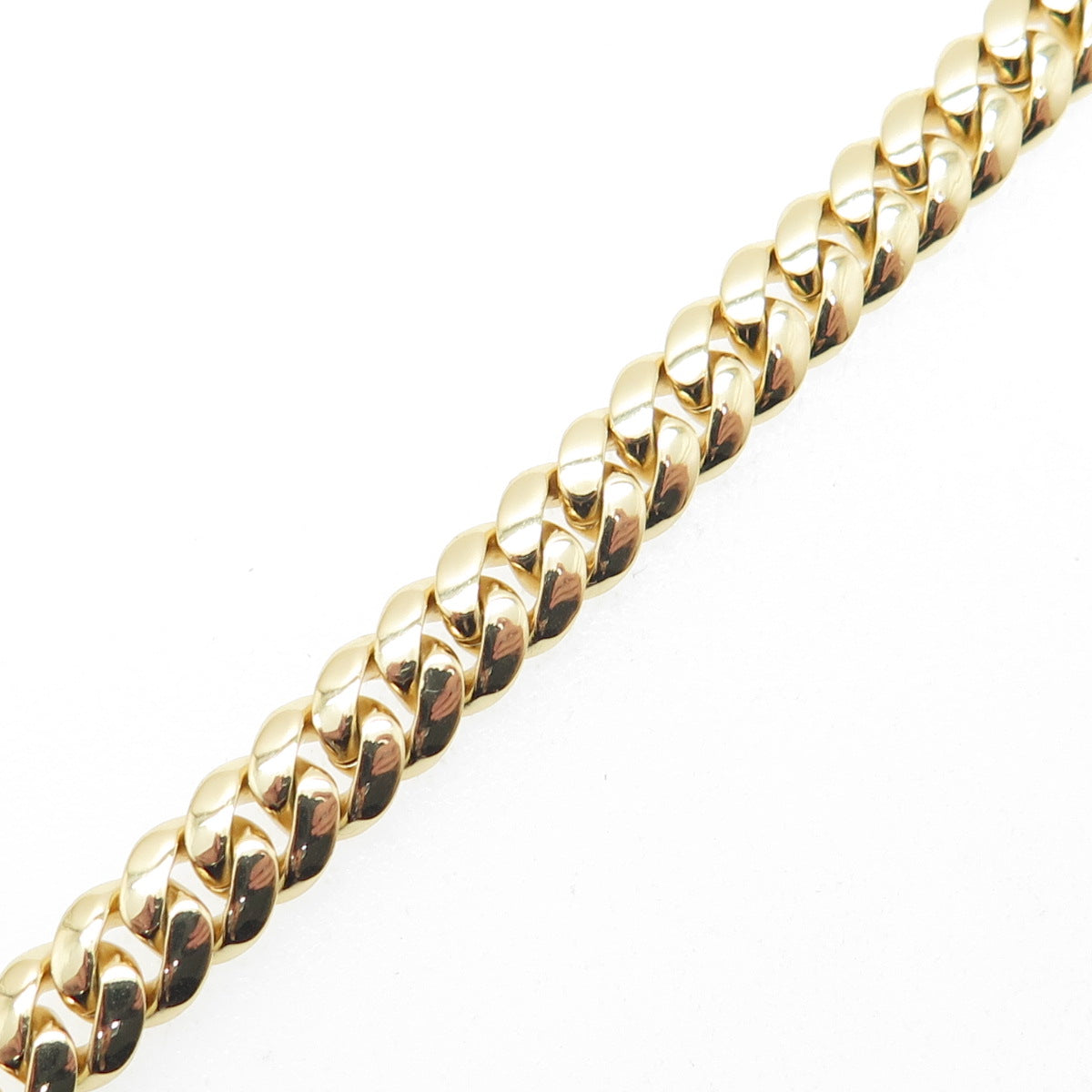 SUPERIOR GOLD 925 Sterling Silver Round-Cut C Z Cuban Link Bracelet 6.5"