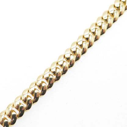 SUPERIOR GOLD 925 Sterling Silver Round-Cut C Z Cuban Link Bracelet 6.5"
