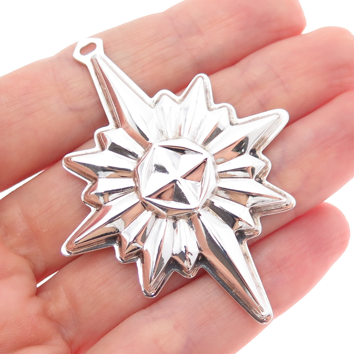 REED & BARTON 925 Sterling Silver Vintage 1978 Christmas Star Ornament