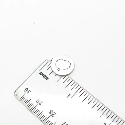 925 Sterling Silver USA Two In Town Snail Charm Pendant