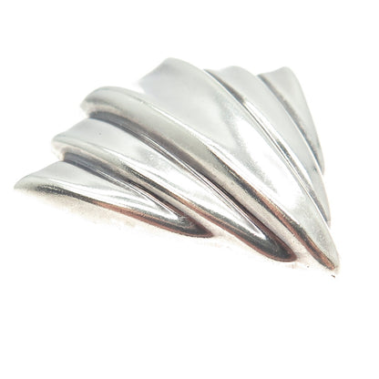 925 Sterling Silver Vintage Modernist Arrow Pin Brooch / Pendant